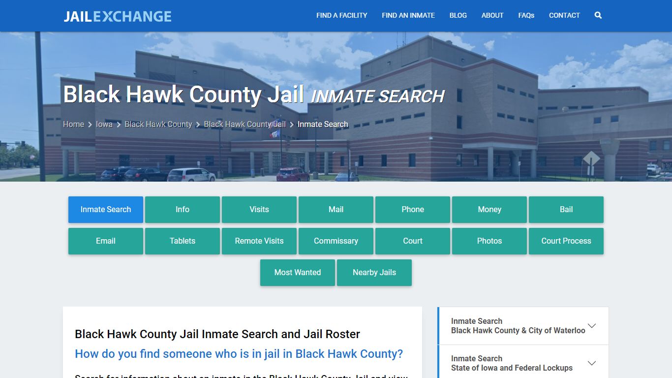 Inmate Search: Roster & Mugshots - Black Hawk County Jail, IA